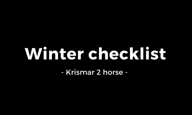Votre Krismar est prêt pour l'hiver ?